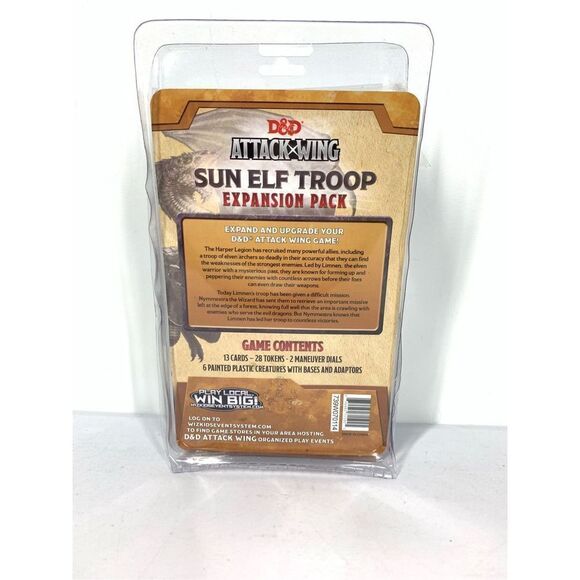 Dungeon & Dragon D&D Attack Wing Sun Elf Troop Expansion Pack Wizkids - Picture 2 of 6
